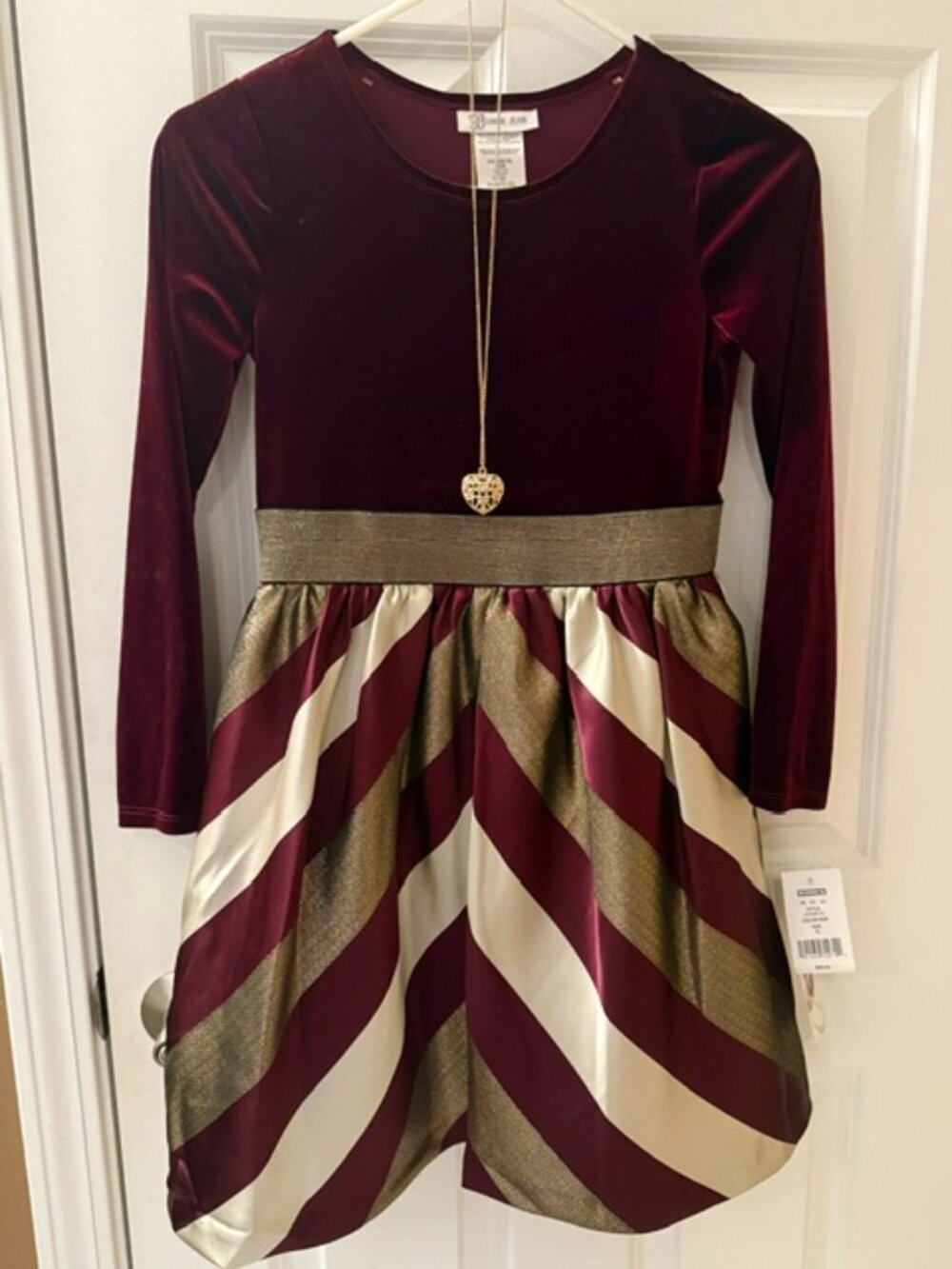 BONNIE JEAN: YOUTH GIRLS FORMAL FASHION DRESS-SIZE 12 **NEW WITH TAGS**